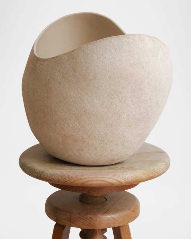 Amber Beige Light Sculpture Candle, 3 kg